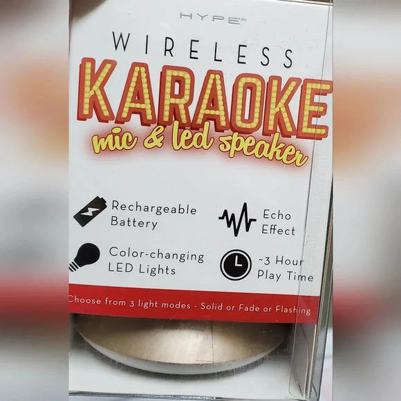 Hype karaoke mic with led speaker - Picture 3 of 4